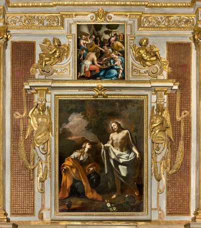 Giovanni Angelo Borroni, Kristi åpenbaring til Magdalena 1750, Giulio Campi, Samling av Manna av Giulio Campi