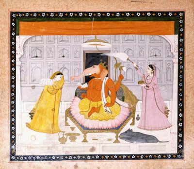 Tilbedelsen av Ganesh, ca. 1790 av Giulio Carlini