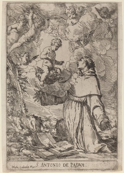 Den hellige Antonius av Padua av Giulio Carpioni
