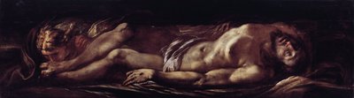 Deposition of Christ (The Dead Christ) Maleri av Giulio Cesare Procaccini (1574-1625) Genes, Musei di Strada Nuova (ex Palazzo Rosso) Italia av Giulio Cesare Procaccini