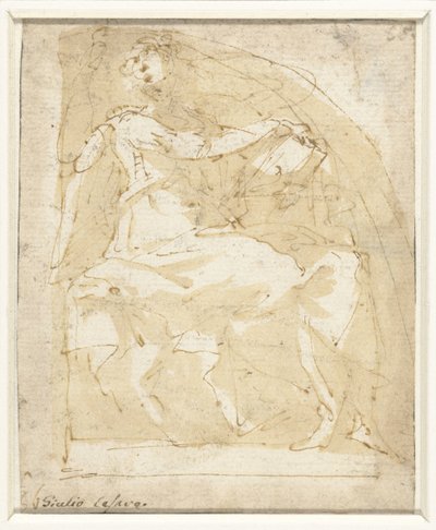 Engel med en bok av Giulio Cesare Procaccini