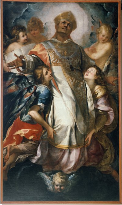 St Charles Borromeo in Glory (olje på lerret av Giulio Cesare Procaccini