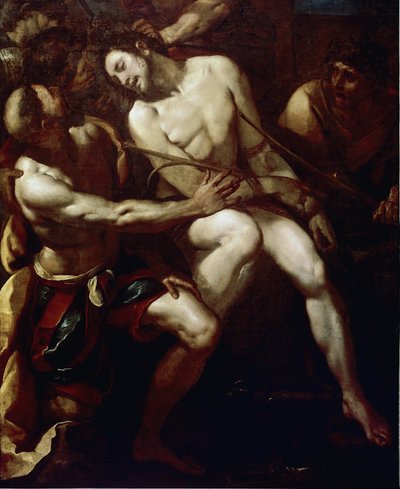 Kroningen med torner. Detalj. (olje på lerret av Giulio Cesare Procaccini