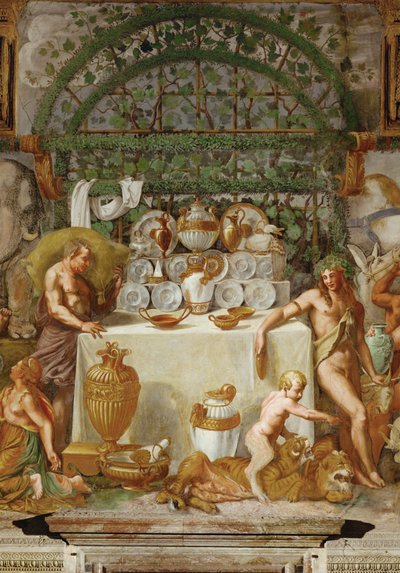 Bacchanalia (freske) av Giulio Romano