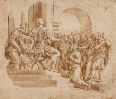 Scipios avholdenhet. Rundt 1530/32 av Giulio Romano