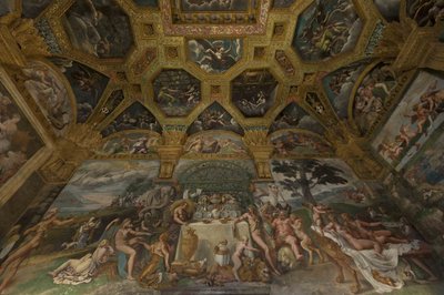 Freskomaleri fra Chamber of Amor and Psyche, 1526-1534 av Giulio Romano