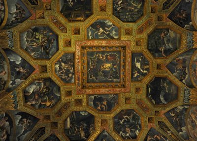 Freskomaleri fra Chamber of Amor and Psyche, 1526-1534 av Giulio Romano