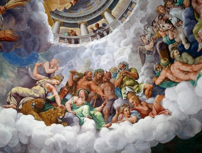 Olympus guder av Giulio Romano