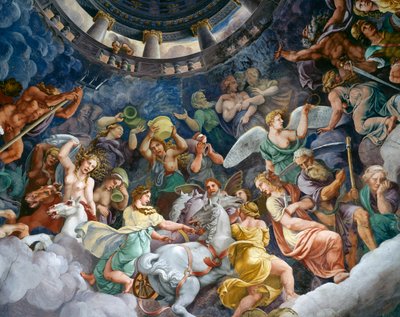 Olympus guder av Giulio Romano