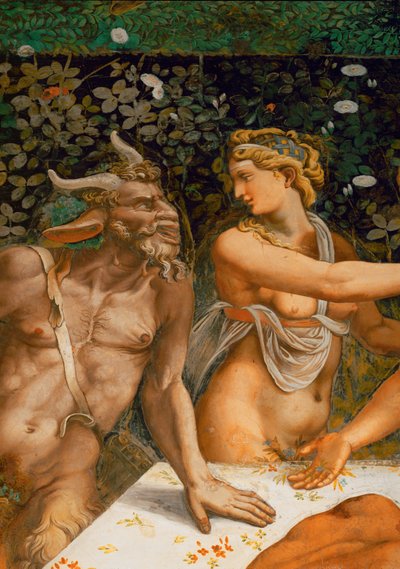 Nymfe og satyr … av Giulio Romano