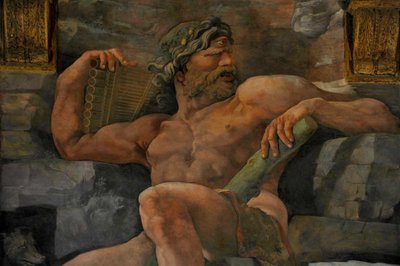 The Fall of the Giants Hall of the Giants, 1536 av Giulio Romano