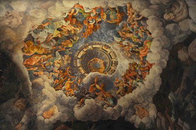The Fall of the Giants Hall of the Giants, 1536 av Giulio Romano
