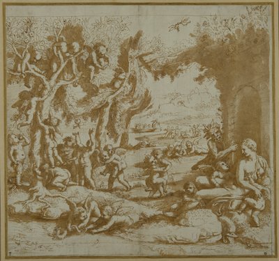 Venus med erotene til Philostratus av Giulio Romano