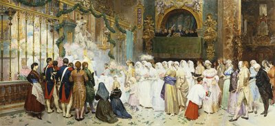 Konfirmasjonsmesse, 1870 av Giulio Rosati