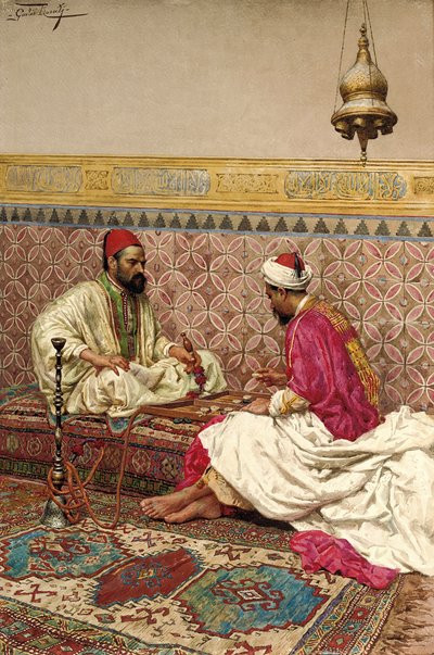 Backgammon-spillerne av Giulio Rosati