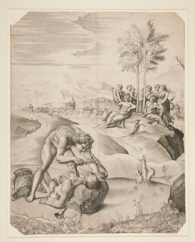 Flaing av Marsyas av Giulio Sanuto