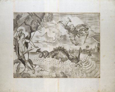 Perseus og Andromeda av Giulio Sanuto