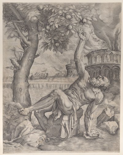 Tantalus, ca. 1557-70. av Giulio Sanuto