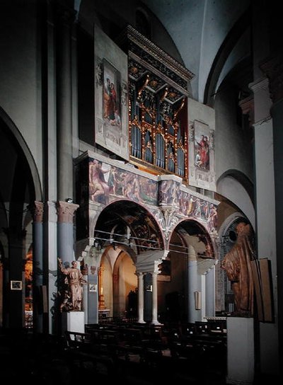 Orgel, malt 1546 av Giulio Taraschi