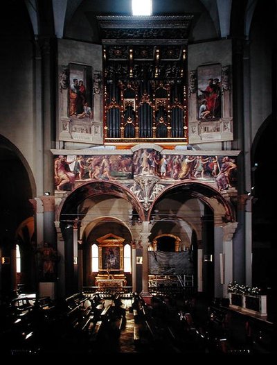 Utsikt over orgelet, 1546 (se 211854) av Giulio Taraschi