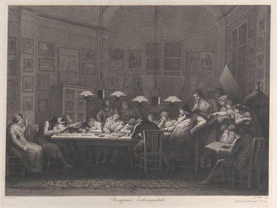 Rosaspinas tegneakademi, 1811. av Giulio Tomba