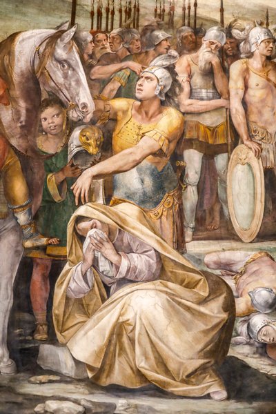 Kamp mellom Horatii og Curiatii (detalj) av Giuseppe (1568 1640) Cesari
