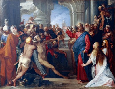 The Raising of Lazarus, av Giuseppe Cesari av Giuseppe Cesari