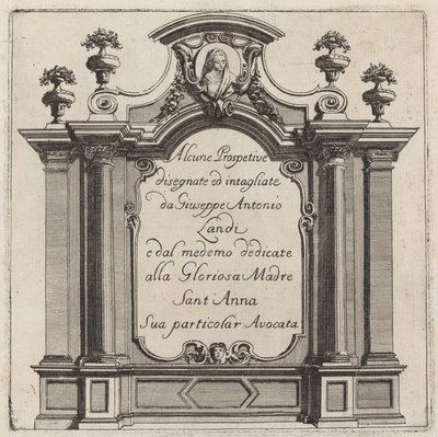 Noen perspektiver av Giuseppe Antonio Landi