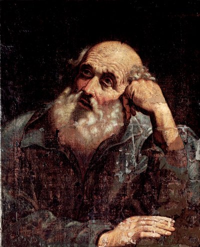 Portrett av et Apore-maleri av Giuseppe Antonio Petrini (1677-1757 / 8) Taggia, klosteret San Domenico av Giuseppe Antonio Petrini