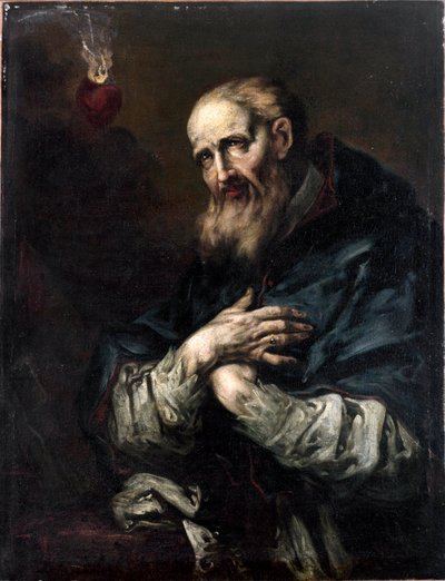Saint Francois-de-Sales (Saint Francois de Sales) (1567-1622), Eveque de Geneve Maleri av Giuseppe Antonio Pianca (1703-1757) Genes fra 1700-tallet, Galleria di Palazzo Bianco av Giuseppe Antonio Pianca