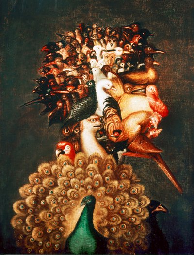 Luft. Fra en serie av de fire elementene (olje på lerret) av Giuseppe Arcimboldo