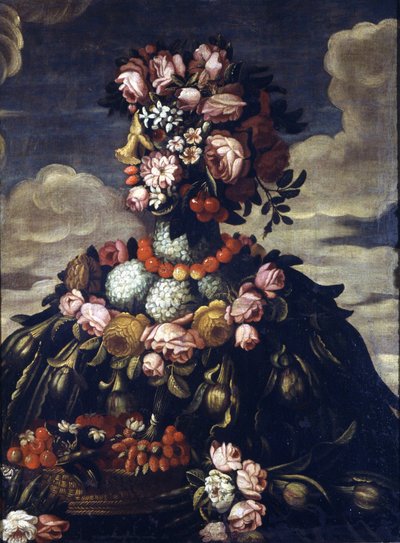 Giuseppe Arcimboldo (1527 - 1593). Vår. Milano, Sforzesco slott. av Giuseppe Arcimboldo