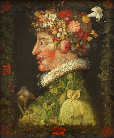 Våren, 1573 av Giuseppe Arcimboldo