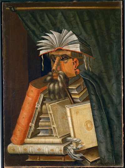 Bibliotekaren av Giuseppe Arcimboldo