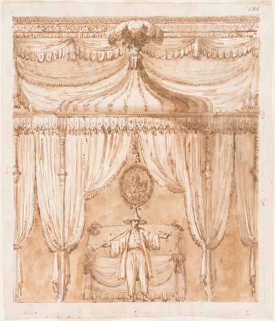 Sovealkove med figur av Giuseppe Barberi