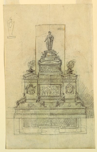 Design for et monument av Giuseppe Barberi