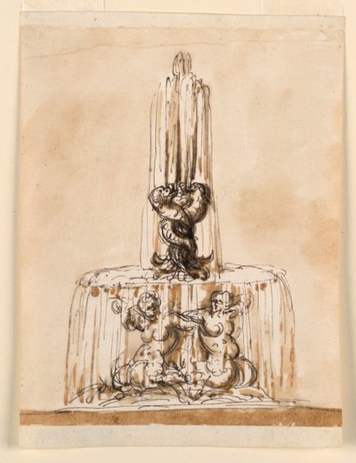 Design for en fontene av Giuseppe Barberi