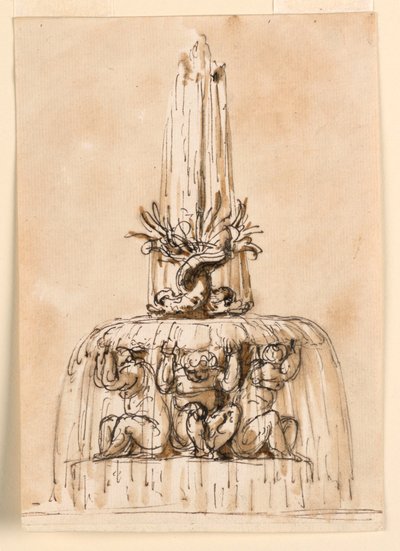 Design for en fontene av Giuseppe Barberi