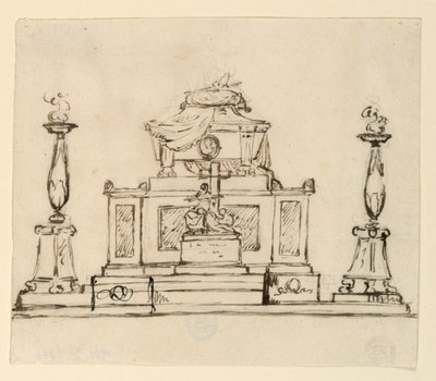 Forhøyning av et gravmonument av Giuseppe Barberi