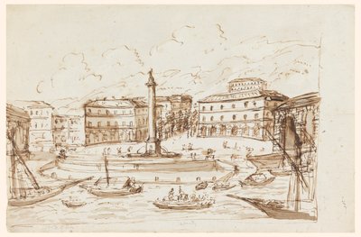 Havnen i Ajaccio, Korsika av Giuseppe Barberi
