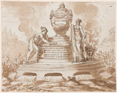 Gravmonument for Felice Fontana, professor i filosofi, Padua av Giuseppe Barberi
