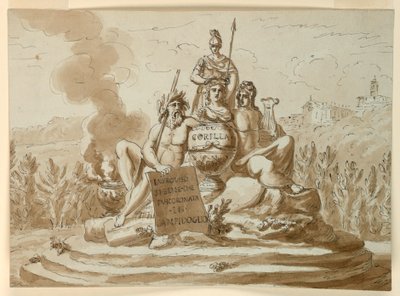 Gravmonument for poeten Maria Maddalena Morelli av Giuseppe Barberi