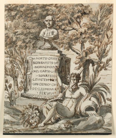 Gravmonument for munken Bonafede av Giuseppe Barberi