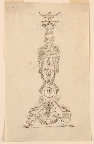 Design for en lysekrone av Giuseppe Bernardino Bison