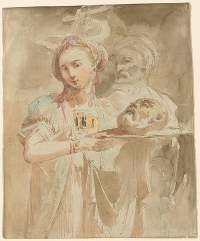 Salome med hodet til døperen Johannes av Giuseppe Bernardino Bison