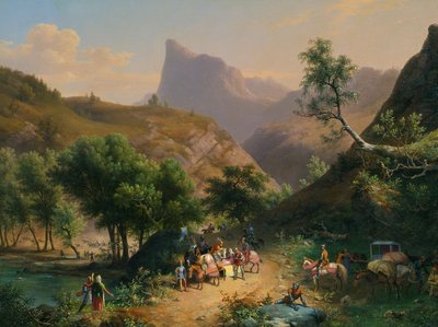 Kidnapping av datteren til hertugen av Genève (?) av Thomas av Savoy av Giuseppe Bisi