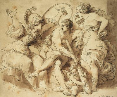 Herkules ved korsveien, av Giuseppe Cades