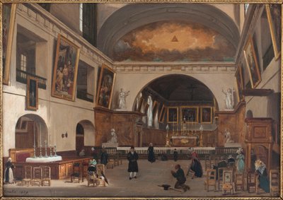 Interiøret i kirken St. Johannes og St. Frans av Giuseppe Canella