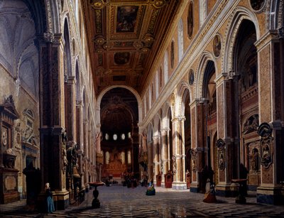 Interiøret i Napoli-katedralen av Giuseppe Castiglione