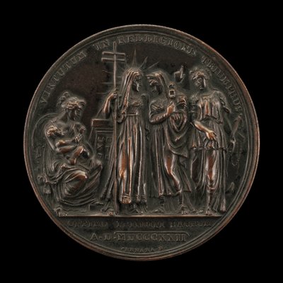 Allegory of the Triumph of Religion [revers], 18221823. av Giuseppe Cerbara